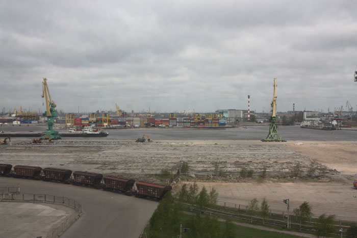 container terminal sea port SPb